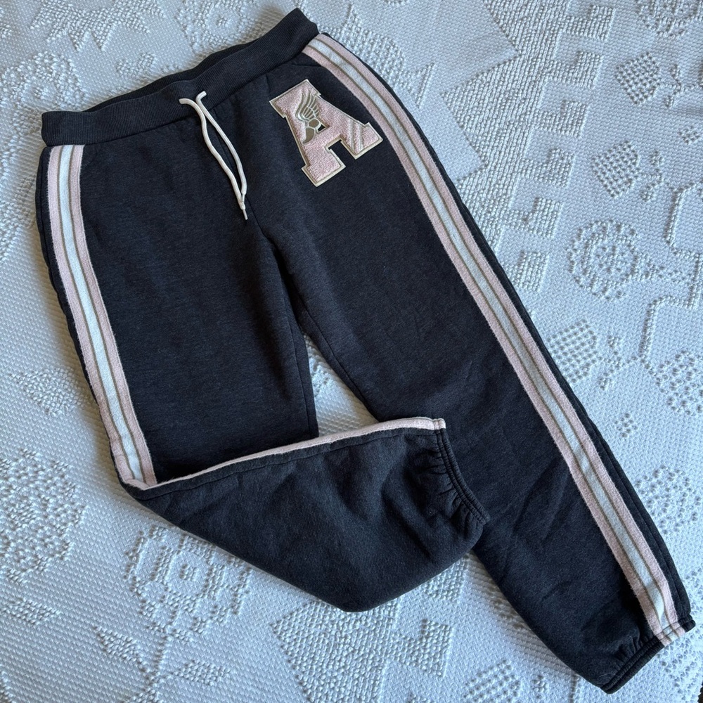 No Boundaries junior size L 11/13 sherpa lined athletic varsity style sweatpants